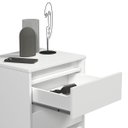 Ver imagem 2 de Mesa de Cabeceira 3 Gavetas com Pés Palito Woon Branco