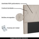 Ver imagem 3 de Cabeceira Decorativa Queen Size 1,60M Yves Suede Bege - Gran Belo