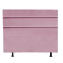 Ver imagem 2 de Cabeceira Estofada Cama Box Casal 140cm Argentina Suede Rosa Bebe- Mabe Magazine