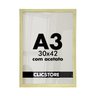 Kit 2 Molduras A3 Foto 30x42 Diplomas Certificados Qualidade Premium Acetato Quadros Decoração Arte  - 1
