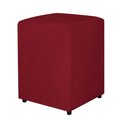 Ver imagem 3 de Puff Quadrado Para Escritório Veludo Cores - DS Estofados Vermelho