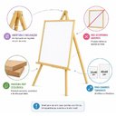 Ver imagem 3 de Cavalete Tripe para Lousa Quadro Branco Negro Infantil Adulto Tela Pintura Mural Expositor Suporte P