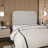 Cabeceira Estofada Queen Alana 140cm Linho Cinza - 2