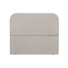 Cabeceira Estofada Queen Alana 140cm Linho Cinza - 1