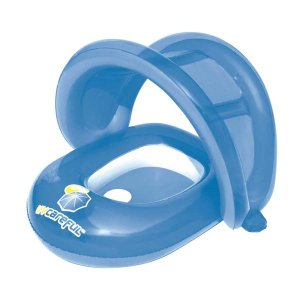 Bote inflável para bebês Bestway com cobertura destacável contra o sol e fator de proteção