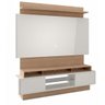 Painel 180cm com 2 Portas de Correr - Off White/Natural - 6