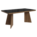 Ver imagem 7 de Conjunto Sala de Jantar Tampo de Vidro 6 Cadeiras Rustic/Preto/Silver Pienza Madesa