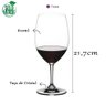Kit Jogo 4 Taças Vinho Tinto de Cristal Fino Bordeaux 610ml - 4