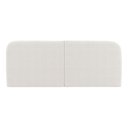 Ver imagem 2 de Cabeceira Painel Orgânico Cama Box Casal Padrão Aira 140cm Dobrável Bouclé Off White - Desk Design