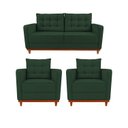 Ver imagem 2 de Kit Sofá 2 Lugares e 2 Poltronas Luxo Moderno Sala de Estar Samuel
