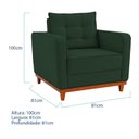 Ver imagem 4 de Kit Sofá 2 Lugares e 2 Poltronas Luxo Moderno Sala de Estar Samuel