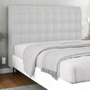 Ver imagem 2 de Cabeceira Cama Box Casal Ciara 140cm Botonê com Frame Sintético Branco - Desk Design