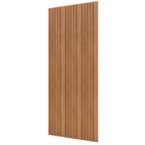 Painel Ripado de Madeira para Sala Quarto 134x250cm Bairon D03 Freijó - Lyam Decor