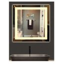 Ver mais imagens de Espelho Jateado Quadrado Iluminado com Led Quente e Touch 70x70cm
