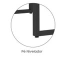 Ver imagem 5 de Plataforma Dupla Escrivaninha Tub Corporativa Light 4 Lugares 220cm Industrial Preto