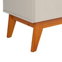 Ver imagem 6 de Buffet 3 Portas Pés Retrô Ares Lux Off White/Nature - Tebarrot