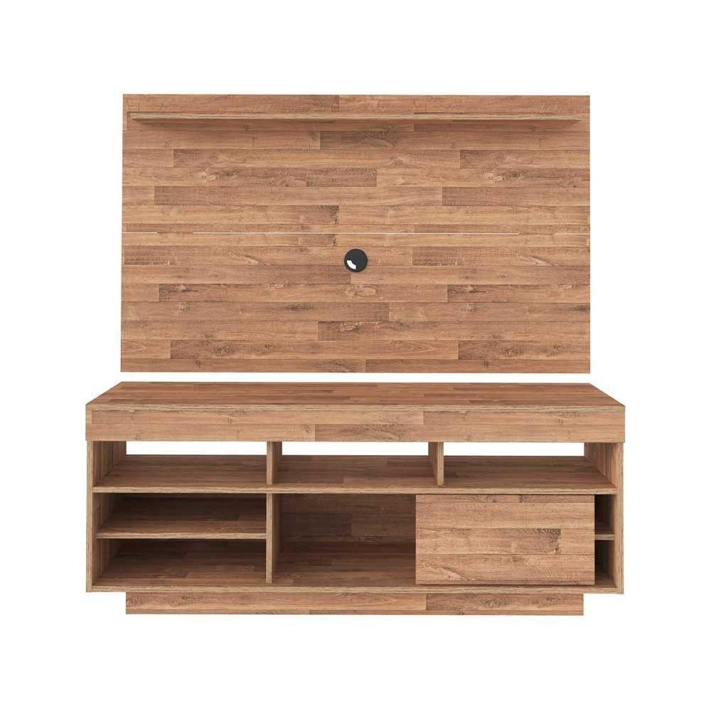 Rustico Roma Rack Com Painel Roma Artely Rústico | MadeiraMadeira