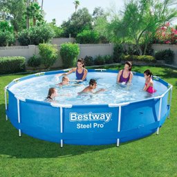 Piscina estruturada Steel Pro de 6473 litros Bestway de alta praticidade e facilidade de montagem - 2