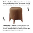 Ver imagem 5 de Puff Estofado Decorativo para Sala Redondo Eloá Corino:capuccino