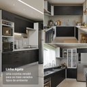 Ver imagem 6 de Balcão de Cozinha 60 cm 1 Porta (sem Tampo) Branco/Preto Agata Madesa