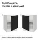 Ver imagem 4 de Balcão de Cozinha 60 cm 1 Porta (sem Tampo) Branco/Preto Agata Madesa