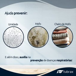 Desumidificador Elétrico Preto Bivolt 127-220v Antimofo 2200ml - Tubrax - 3