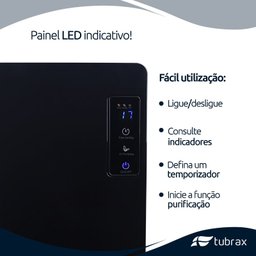 Desumidificador Elétrico Preto Bivolt 127-220v Antimofo 2200ml - Tubrax - 5