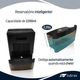 Desumidificador Elétrico Preto Bivolt 127-220v Antimofo 2200ml - Tubrax - 7