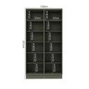 Ver imagem 5 de Cristaleira 120cm 2 Portas com Vidro 100% MDF Sevilha Verde/Hill
