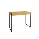 Ver imagem 2 de Aparador Industrial Califórnia 137x40 Ferro Preto Tampo Canela