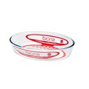 Ver imagem 3 de Cj 3 Assadeiras de Vidro Oval 26x18cm/30x21cm/35x24cm Biona