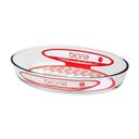 Ver imagem 4 de Cj 3 Assadeiras de Vidro Oval 26x18cm/30x21cm/35x24cm Biona