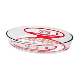 Cj 3 Assadeiras de Vidro Oval 26x18cm/30x21cm/35x24cm Biona - 4