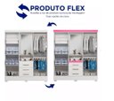 Ver imagem 4 de Guarda Roupa Paris 163cm com Espelho - Branco/rosa Flex Aramóveis