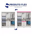 Ver imagem 4 de Guarda Roupa Paris 163cm com Espelho - Branco/rosa Flex Aramóveis