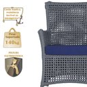 Ver imagem 4 de 1 Poltrona e 1 Mesa Igapó em Alumínio Pintura Fendi Corda Náutica Estofado 10