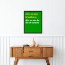 Ver imagem 1 de Quadro Decorativo Brasileiro do Rio de Janeiro 24x18cm - com Vidro:moldura Preta