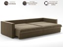 Ver imagem 4 de Sofá Tango 2,00m sem Caixa, Retrátil e Reclinável Veludocristal Castor - Netsofas