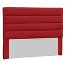 Ver imagem 1 de Cabeceira Casal Estofada Berlim Vermelho -m&f Decor
