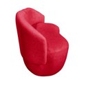 Ver imagem 4 de Kit Namoradeira + 2 Poltronas Decorativa Beatriz Orgânica Suede Vermelho