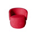 Ver imagem 6 de Kit Namoradeira + 2 Poltronas Decorativa Beatriz Orgânica Suede Vermelho