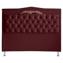 Ver imagem 2 de Cabeceira de Cama Box Helena Casal 140 Cm Capitonê Retro Botão Encapados Suede Vinho Eli Móveis