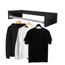 Ver imagem 2 de Kit 4 Cabideiro Suspenso Arara de Parede Pendurador de Roupa