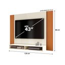 Ver imagem 5 de Painel Suspenso Tokyo para Tv de até 43 Polegadas com Dois Nichos - Vianossa: Off White Ripado