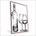 Ver imagem 1 de Quadro Vinho para Dois Canvas sem Vidro Tamanho/moldura 60x40 Baixa Cor Madeira