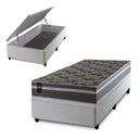 Ver imagem 1 de Conjunto Box Baú Solteirão Miami Branco 96x203x69 Espuma D33