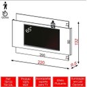 Ver imagem 3 de Painel 220cm com LED - Off White/Natural