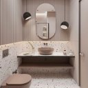 Ver imagem 5 de Espelho Oval Decorativo Vidro Lapidado Banheiro Quarto Sala 80 X 50 Cm