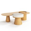 Ver imagem 1 de Conjunto Mesa e Puff Ashley - Cl2627