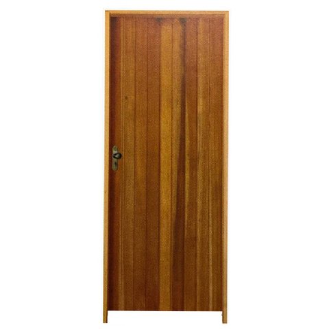 Kit Porta de Madeira Maciça Mexicana Rodam Itaúba - 2.10 (a) X 0.82 (l) - Lado Direito